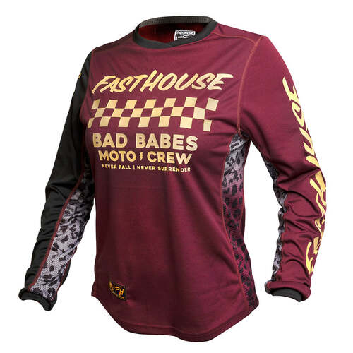 Fasthouse Women Grindhouse Golden Grew Jersey - Image 2