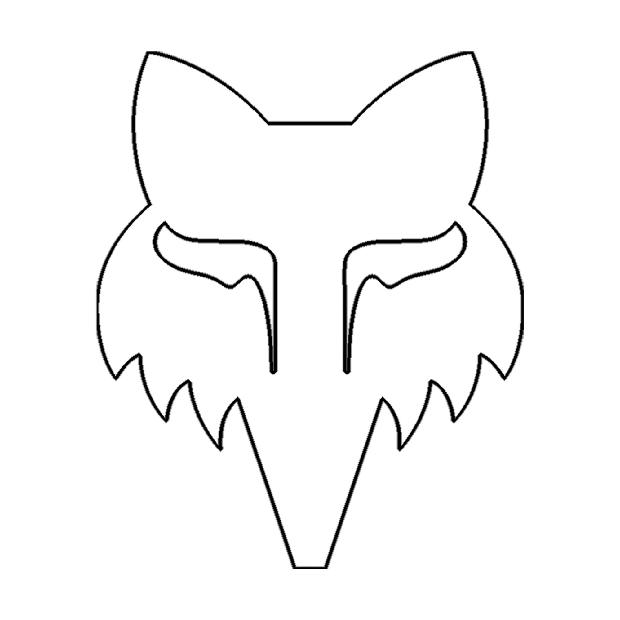 Fox Head 2.5" Die Cut Sticker - Image 2