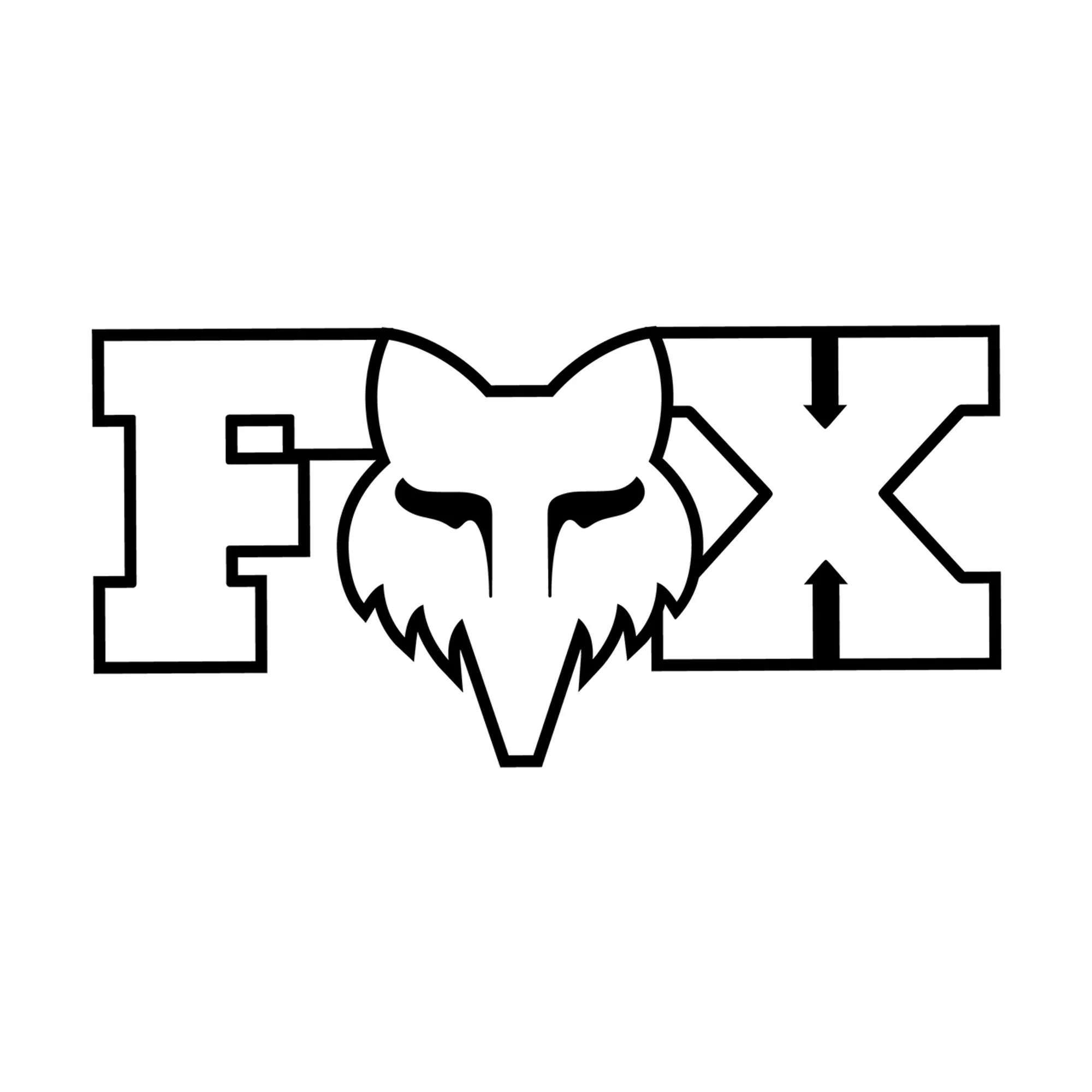 Fox Head F Head X 7" Sticker - Image 5