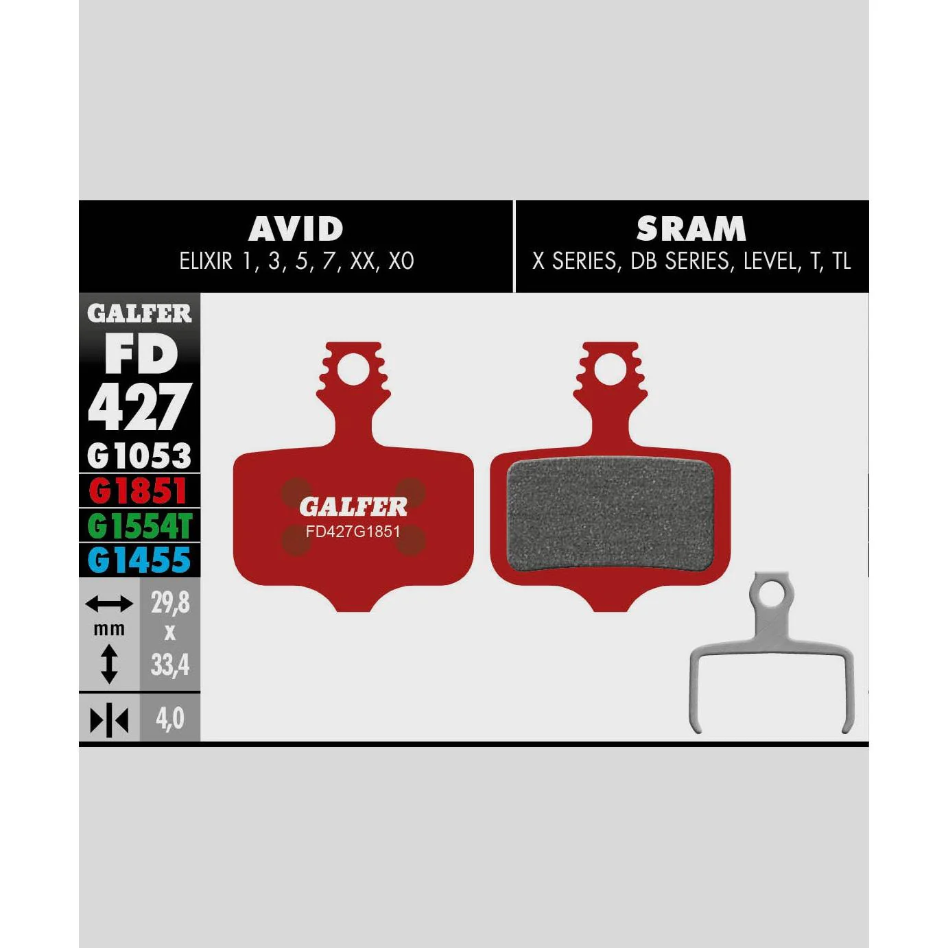 Galfer Advanced Disc Brake Pads - Image 8