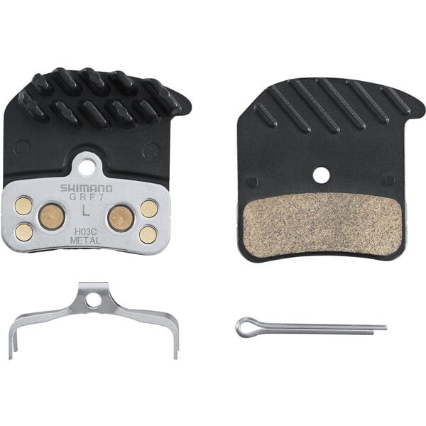 Shimano Sintered / Metal Pads with Cooling Fins